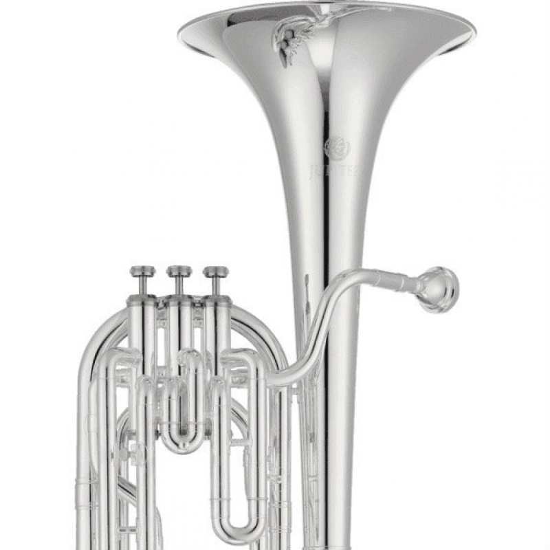 Jupiter JBR730S 3/4 Size Bb Baritone Horn in Silver Plate (With Case & Mouthpiece) - Image 2