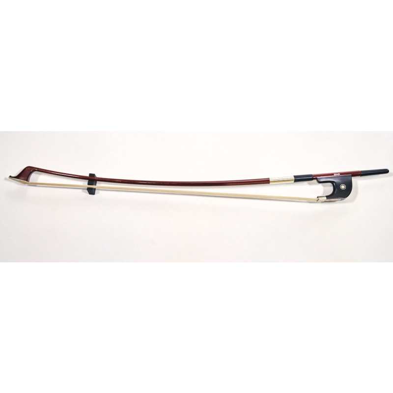Shindo 600 Series Carbon with Pernambuco Vaneer French Style 3/4 Size Double Bass Bow with Round Stick with Foam Bow Case (CBF.600.CP.R.34) - Image 7