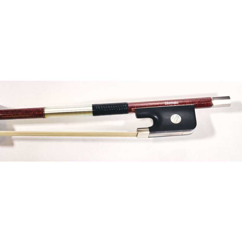 Shindo 600 Series 4/4 Size Carbon with Pernambuco Vaneer Cello Bow with Round Stick and Foam Bow Case (VLC.600.CP.R.44) - Image 6