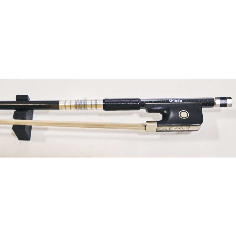 Shindo 400 Series 4/4 Size Woven Carbon Cello Bow with Round Stick (VLC.400.WC.R.44) - Image 3