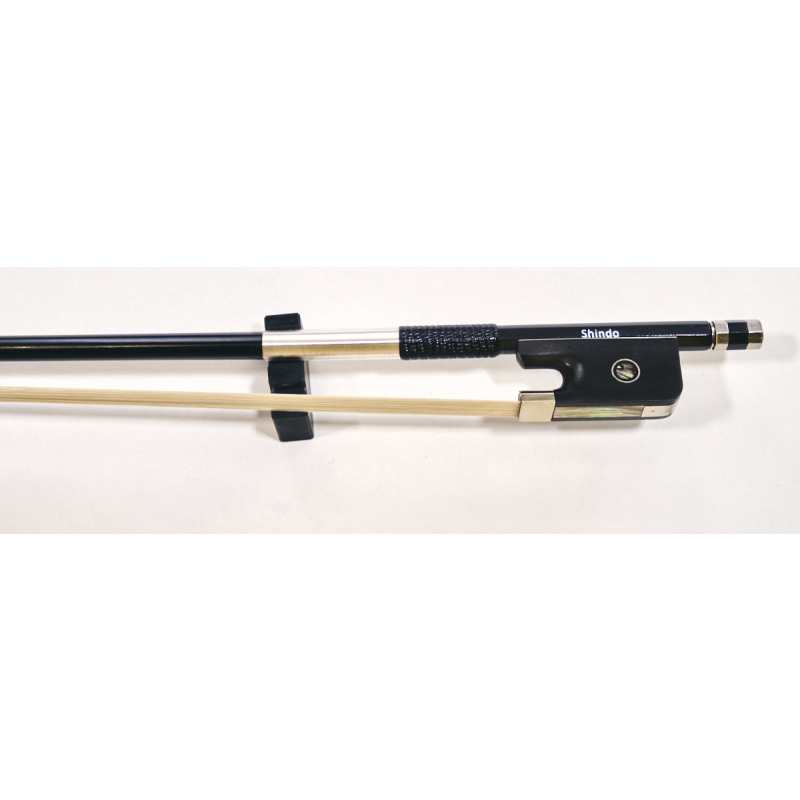 Shindo 200 Series 4/4 Size Plain Carbon Cello Bow with Round Stick (VLC.200.PC.R.44) - Image 7