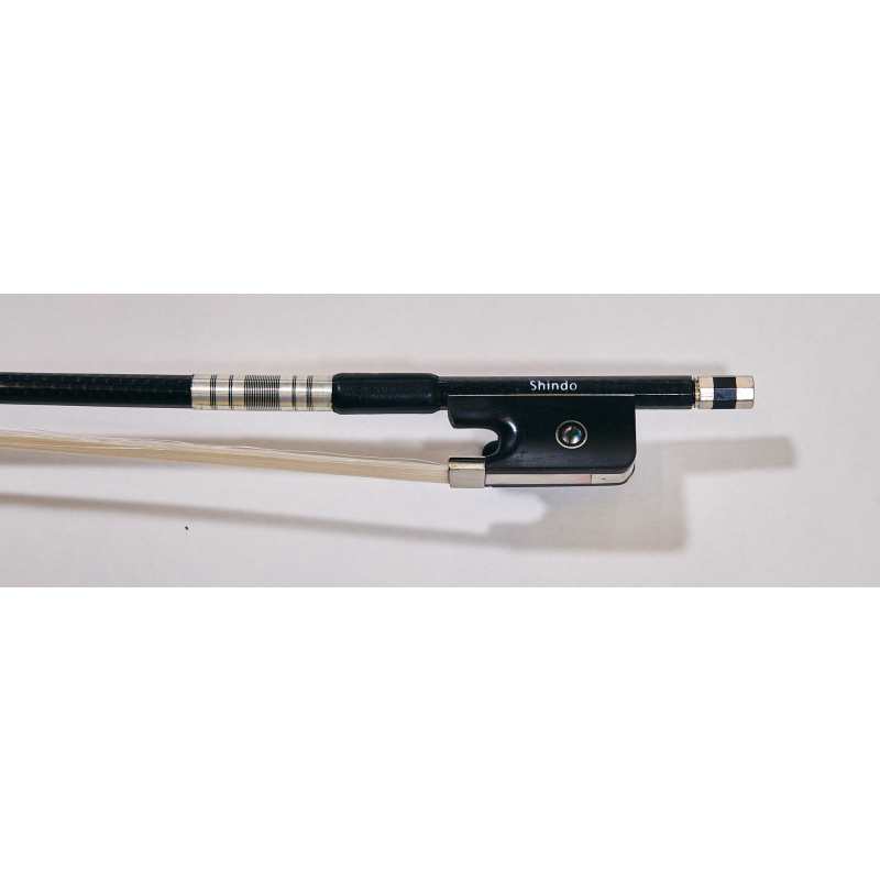 Shindo 400 Series Woven Carbon Bow for 15"-16.5" Viola with Round Stick (VLA.400.WC.R.16.5) - Image 6