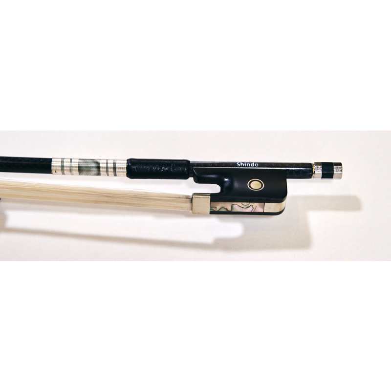 Shindo 400 Series 4/4 Size Woven Carbon Cello Bow with Round Stick (VLC.400.WC.R.44) - Image 6