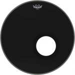 Remo Powerstroke 3, 20" Ebony Bass Drum Head W/ Fixed DynamO Ring (P31020ESDM)
