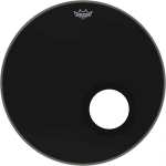 Remo Powerstroke 3, 22" Ebony Bass Drum Head W/ Fixed DynamO Ring (P31022ESDM)