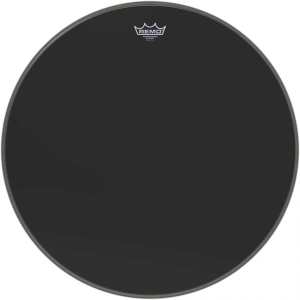 Remo Powerstroke 3, 24" Ebony Bass Drum Head W/ DynamO Underlay (P31024ES)