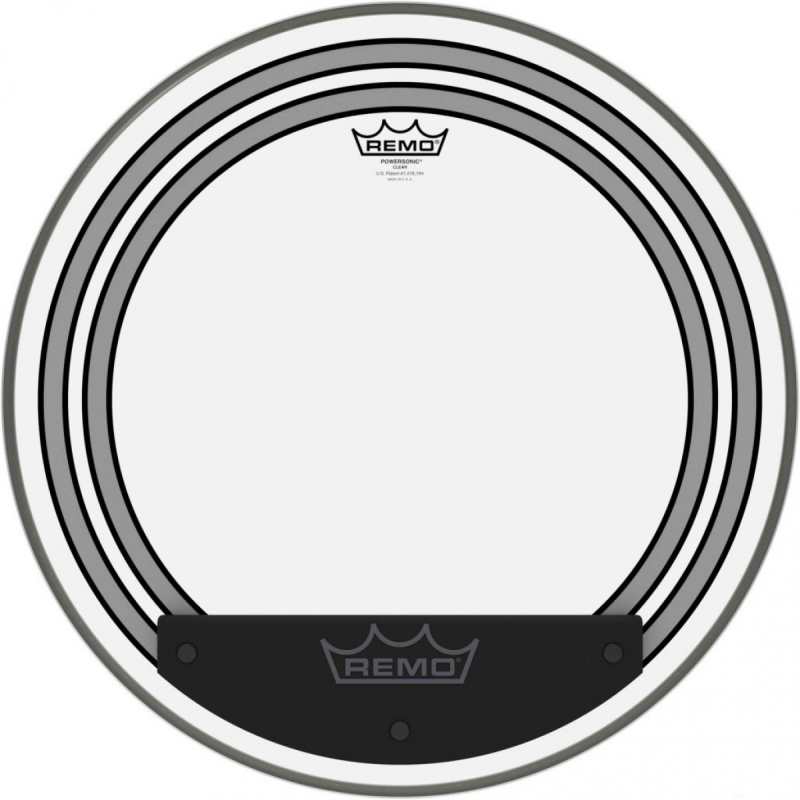 Remo Powersonic 20" Clear Bass Drum Head W/ Internal Subsonic Dampening Rings (PW132000)