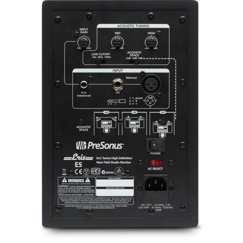 PreSonus Eris E5 - Active Studio Monitor, Single Unit (E5) - Image 2