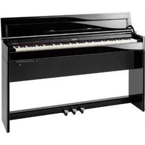 Roland DP603 Digital Piano in Polished Ebony Black with Piano Stool (DP603PE)