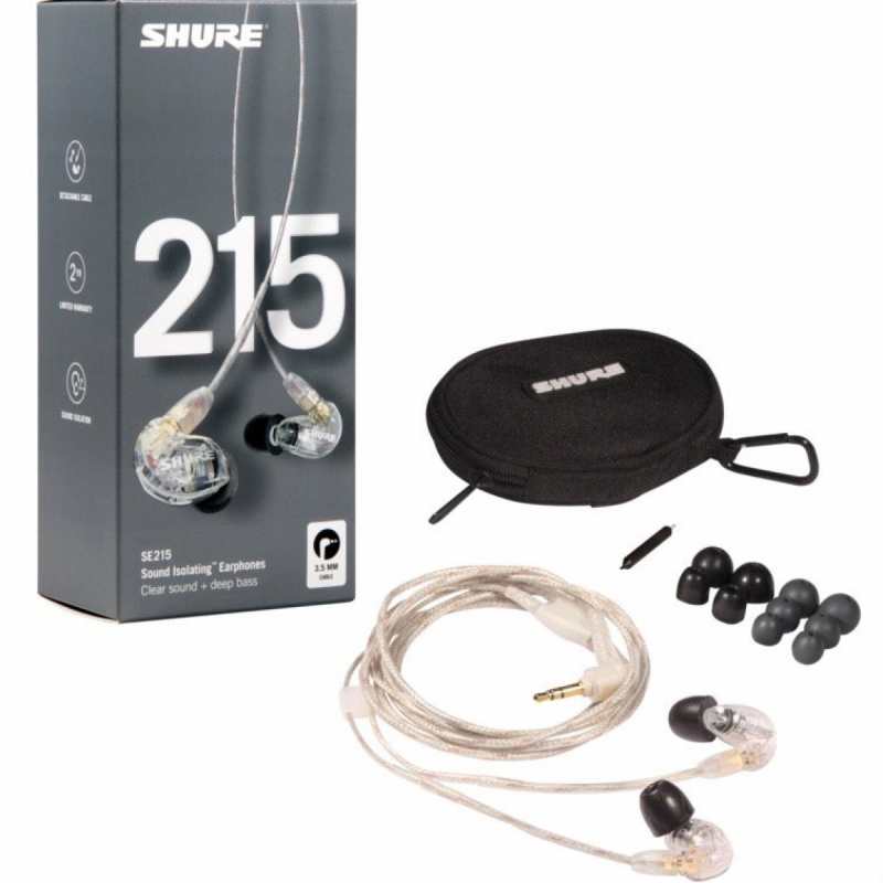 Shure SE215 Sound Isolating Earphones in Clear - Image 2