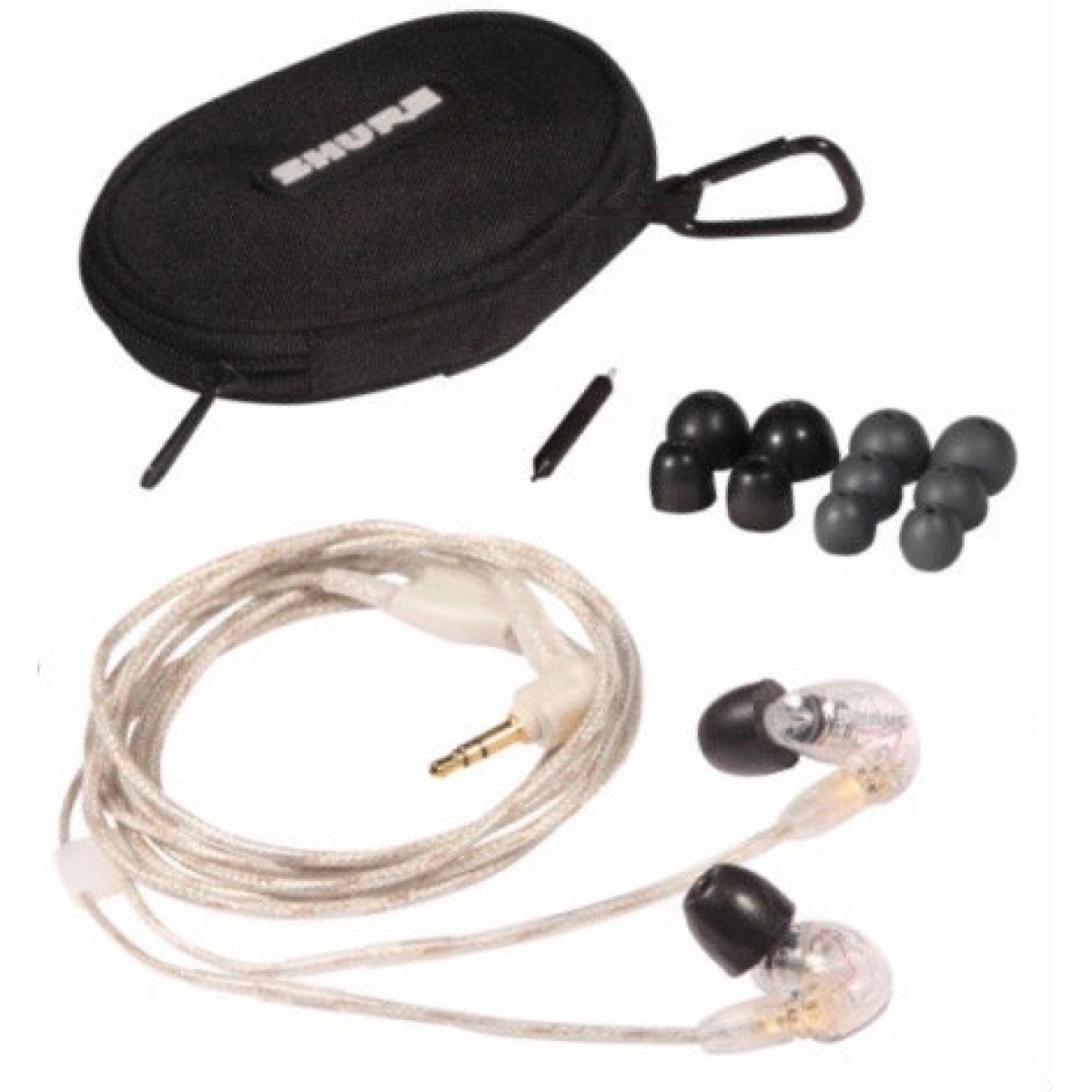 Shure SE215 Sound Isolating Earphones in Clear - Promenade Music