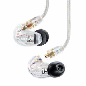 Shure SE215 Sound Isolating Earphones in Clear