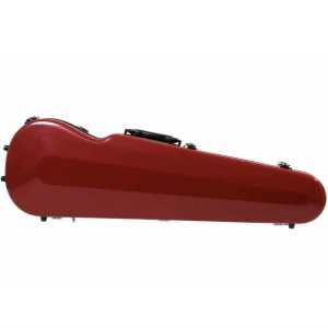 Sinfonica Shaped Violin Case For 4/4 Size Violin Cherry Red (VC009)