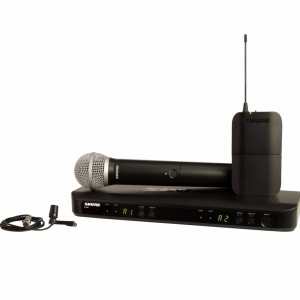 Shure BLX1288/CVL Combo Wireless System With PG58 & CVL Condenser Mic