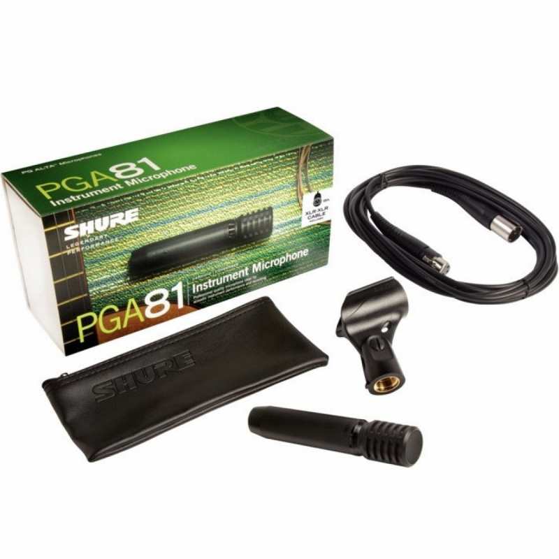Shure PGA81-XLR Cardioid Condenser Instrument Microphone inc XLR Cable - Image 2