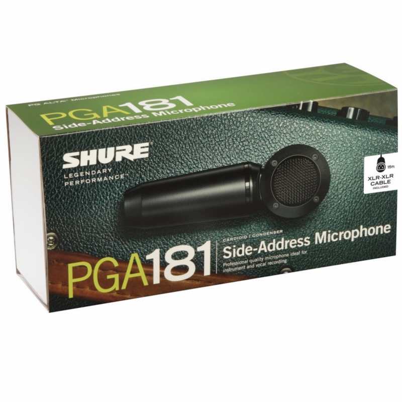 Shure PGA181 Side-Address Cardioid Condenser Microphone inc XLR Cable - Image 2