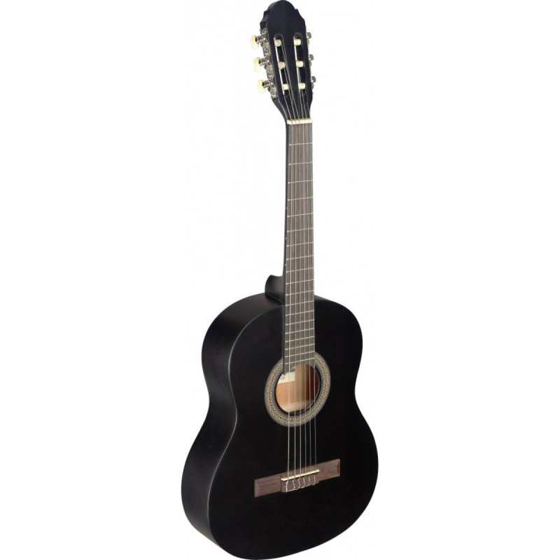 Stagg C430M 3/4 Size Nylon Classical Strung Guitar In Matt Black - Image 2