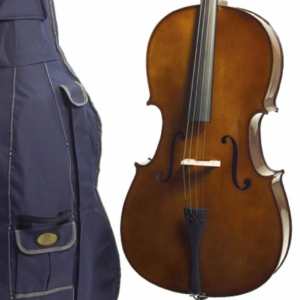 Stentor 4/4 Student 1 Cello Outfit with Bow, Cover & Rosin (1102A2)