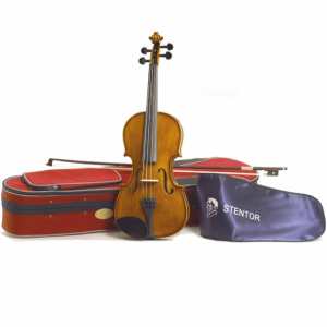 Stentor 1 2 Student 2 Violin Outfit with Bow Case Rosin 1500E Promenade Music
