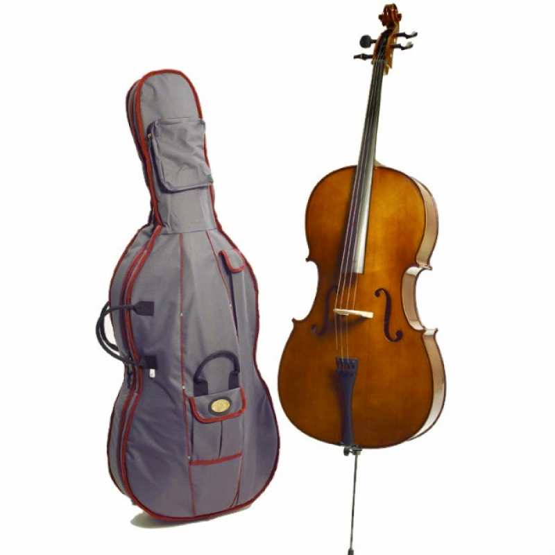 Stentor 4/4 Student 2 Cello Outfit with Bow, Cover & Rosin (1108A) - Image 2