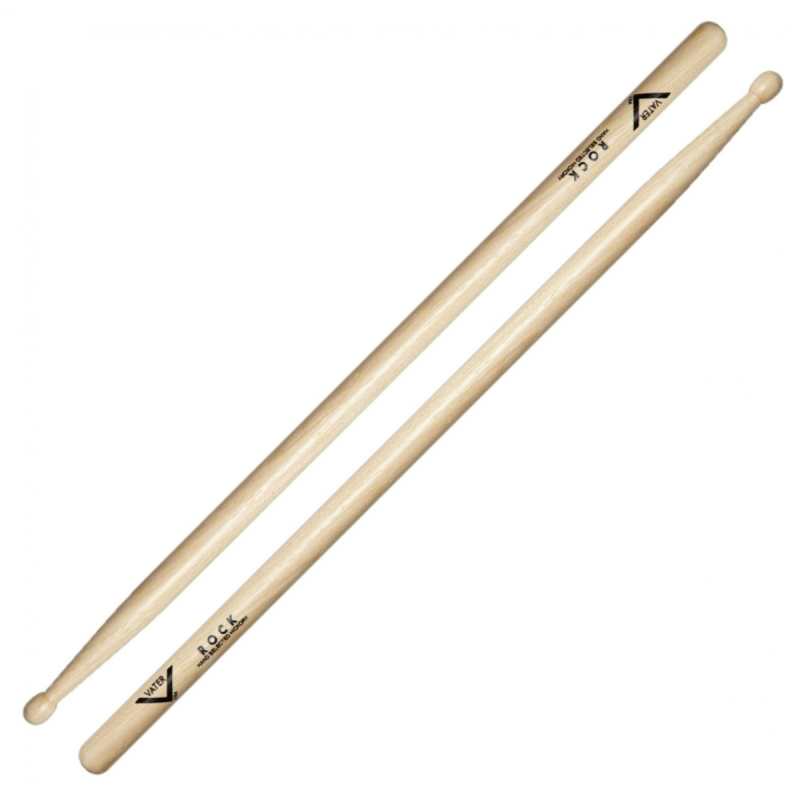 Vater VHRW Rock Hickory Wood Tip Drum Sticks - Image 2