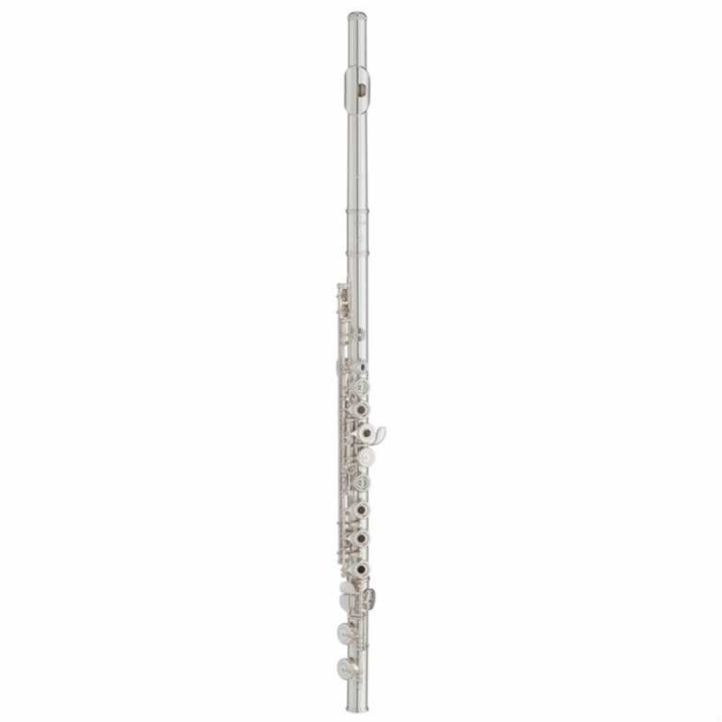 Yamaha YFL-272 Flute in Silver Plated Finish with Case (YFL272 student model has open holes, offset G and split E mechanism) - Image 2