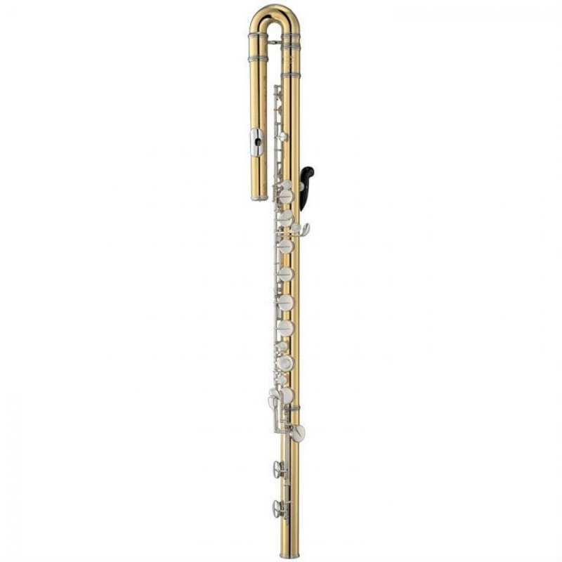 Yamaha YFLB441 Mk2 Bass Flute Outfit With Case - Image 2