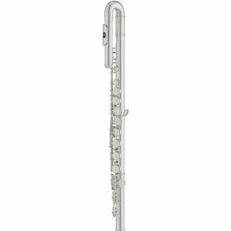 Yamaha YFL-212U Silver Plated Flute with Straight and Curved Headjoints & Case (YFL212U student model has covered holes, offset G, and split E mechanism) - Image 2
