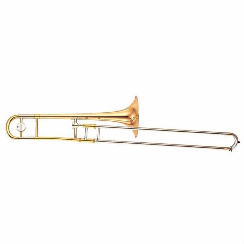 Yamaha YSL447GE Bb Trombone in Lacquer Finish with Case & Mouthpiece [cmodel with large bore YSL445GE] - Image 2