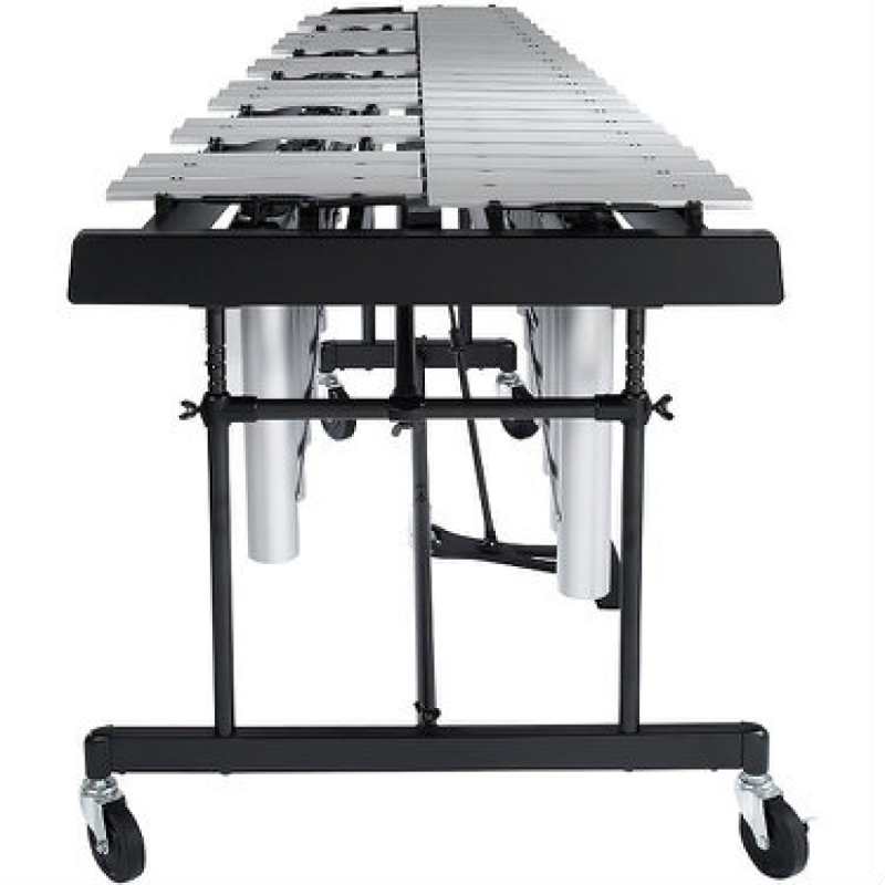 Yamaha YV-2700 3-octave Vibraphone with YVM200 Pause Controller Motor, Silver Satin Finish Aluminum Alloy Bars, and Height Adjustable Frame - Image 4