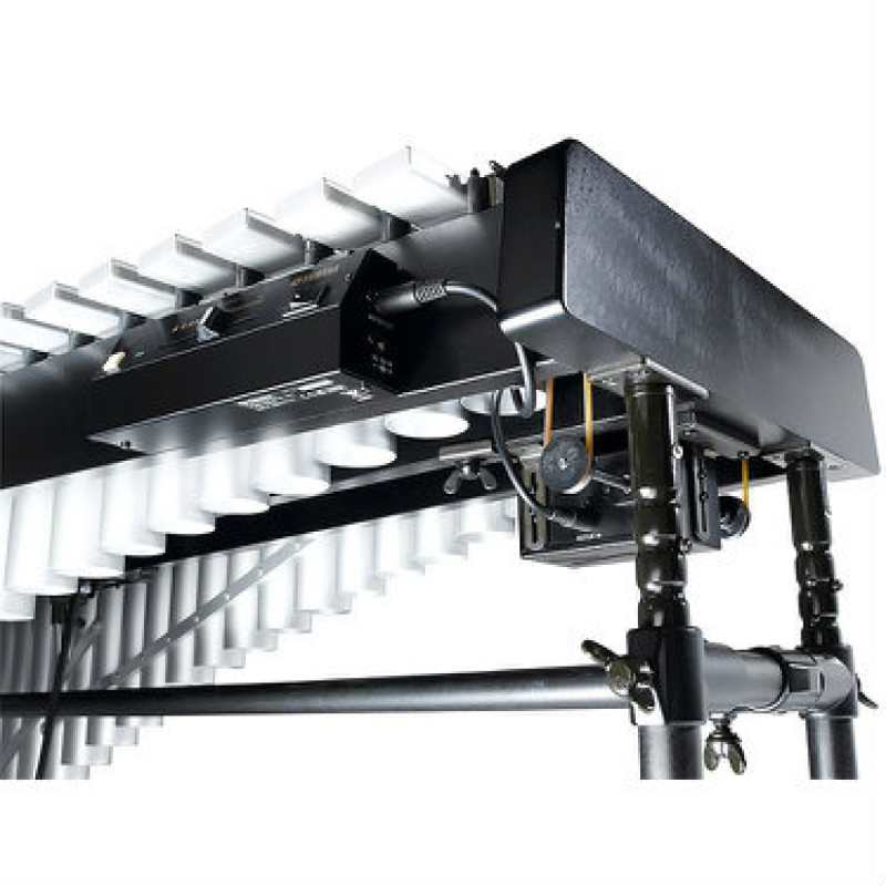 Yamaha YV-2700 3-octave Vibraphone with YVM200 Pause Controller Motor, Silver Satin Finish Aluminum Alloy Bars, and Height Adjustable Frame - Image 3