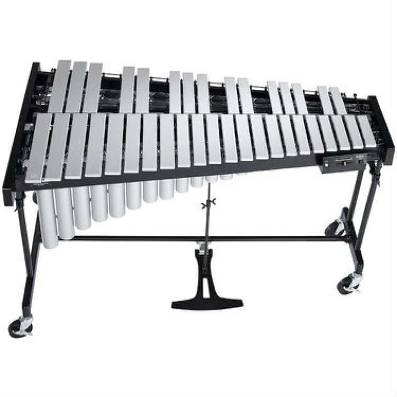 Yamaha YV-2700 3-octave Vibraphone with YVM200 Pause Controller Motor, Silver Satin Finish Aluminum Alloy Bars, and Height Adjustable Frame - Image 2