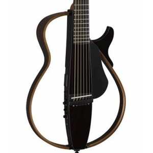 Yamaha SLG200S Steel String Silent Guitar In Translucent Black Finish