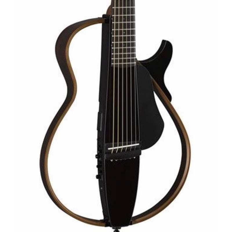 Yamaha SLG200S Steel String Silent Guitar In Translucent Black Finish