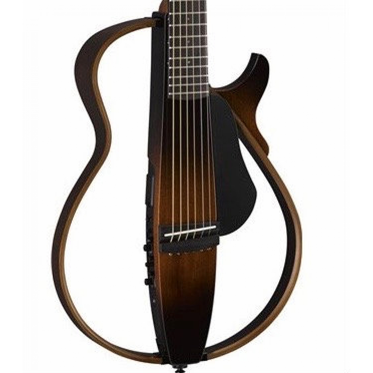Yamaha SLG200S Steel String Silent Guitar in Tobacco Sunburst With Bag