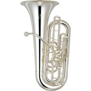Yamaha YFB621S 5-valve F Tuba in Silver Plate (With Case & Mouthpiece)