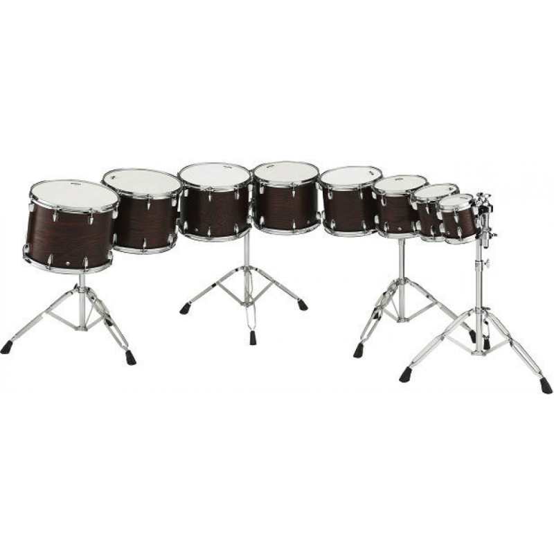 Yamaha CT-9008 8" Double Headed Concert Tom in Dark Wood Stain [CT9000 series CT9008] - Image 2