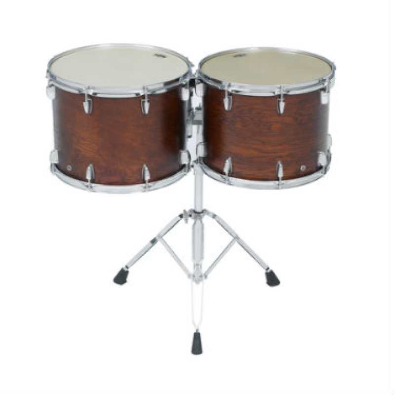 Yamaha CT-9008 8" Double Headed Concert Tom in Dark Wood Stain [CT9000 series CT9008] - Image 3