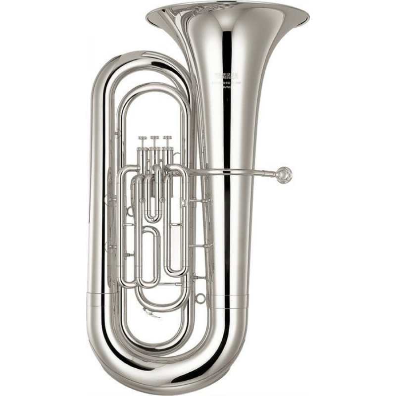 Yamaha YBB201S Bb Tuba in Silver Plated Finish (3-valve Student Model with Case & Mouthpiece)