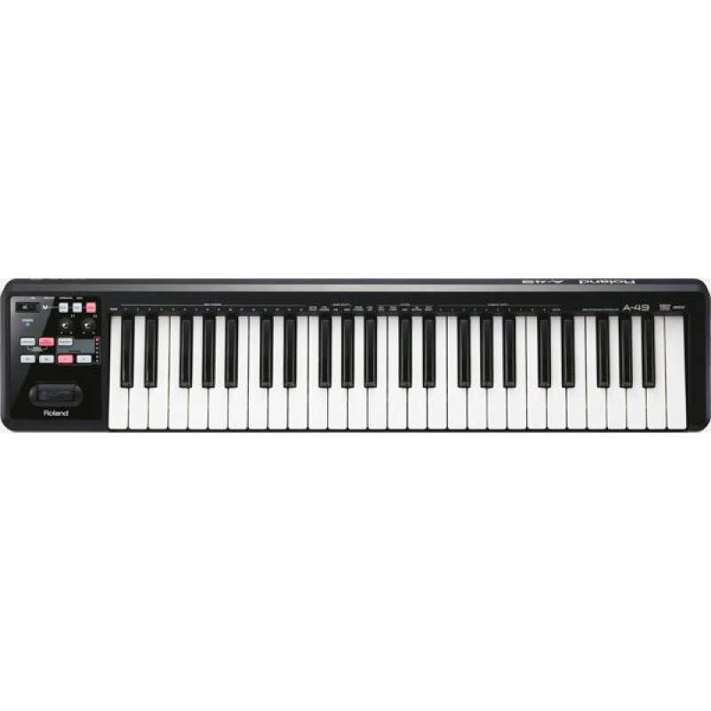 Roland A49 Midi Controller Keyboard, Black