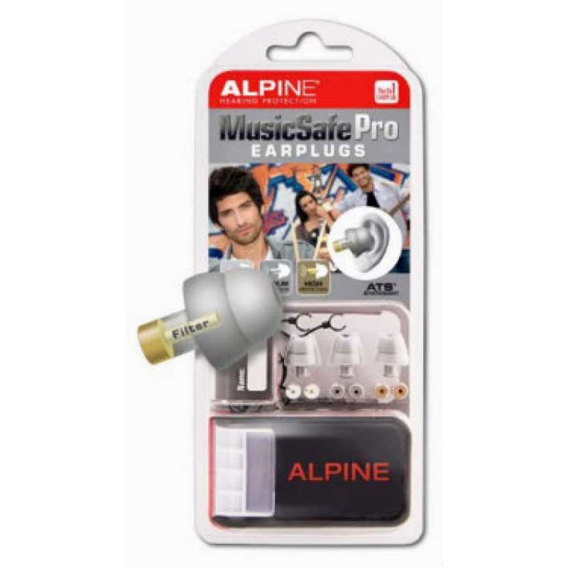 Alpine MusicSafe Pro Ear Plugs in White/Clear - Hearing Protection For Musicians - Image 3