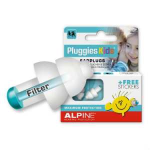 Alpine Pluggies Single Filter Ear Plugs - Hearing Protection For Kids