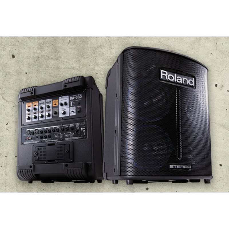 Roland BA330 Portable Mains Or Battery Stereo Digital PA System (4x6.5") - Image 2