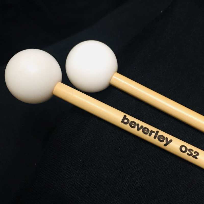 Beverley OS2 Glockenspiel Mallets with Rattan Handles (Bright Tone)