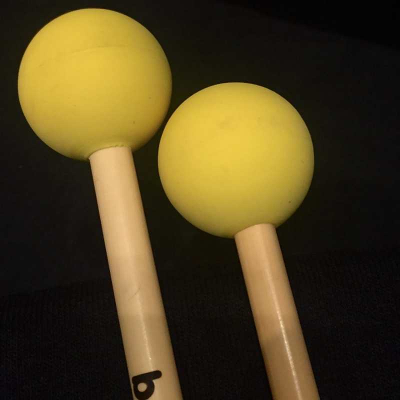 Beverley UW1 Multi-purpose Unwound Mallets with Rattan Handles (Bright Tone) - Image 2