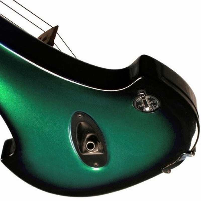 Bridge Aquila 4-String Electric Violin in Green with Hard Case & Carbon Bow - Image 12