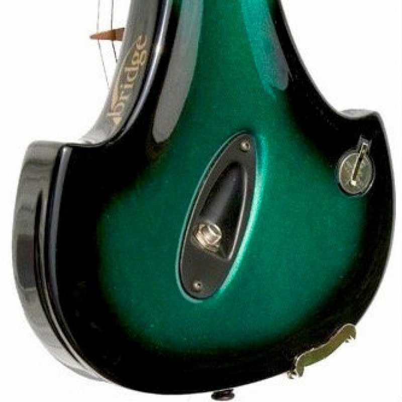 Bridge Aquila 4-String Electric Violin in Green with Hard Case & Carbon Bow - Image 4