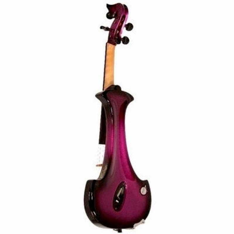 Bridge Aquila 4-String Electric Violin in Purple with Hard Case & Carbon Bow - Image 4
