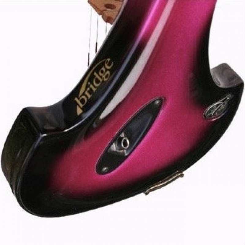 Bridge Aquila 4-String Electric Violin in Purple with Hard Case & Carbon Bow - Image 6