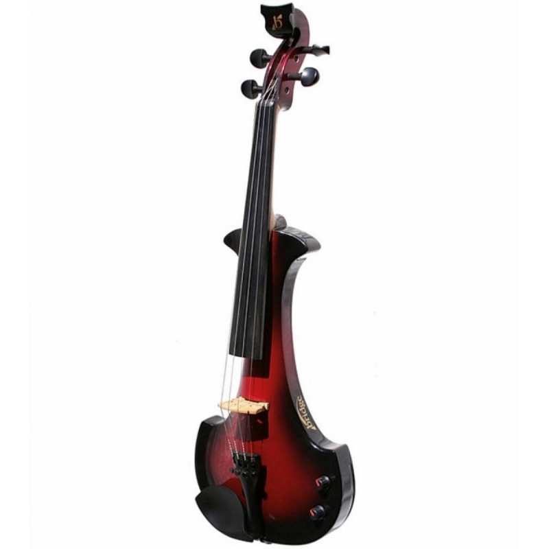 Bridge Aquila 4-String Electric Violin in Red with Hard Case & Carbon Bow - Image 5